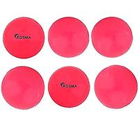 Kosma Pack of 6 Windball Cricket Ball | Indoor & Outdoor Soft Training Cricket Ball for Coaching Practice (Pink)