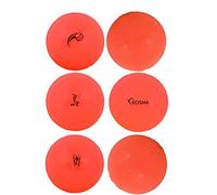 Kosma Pack of 6 Windball Cricket Ball | Indoor & Outdoor Soft Training Cricket Ball for Coaching Practice (Colour: Orange)