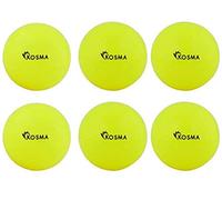 Kosma Pack of 6 Windball Cricket Ball | Indoor & Outdoor Soft Training Cricket Ball for Coaching Practice (Fluorescent Yellow)