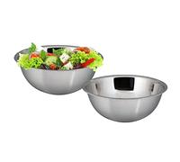 Kosma Set of 2 Stainless Steel Mixing Bowl - 18 cm (1 Litre) | Serving Bowl | Salad Bowls