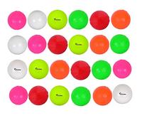 Kosma Set of 24 Cricket Wind Balls | Indoor & Outdoor training Cricket Ball | Cricket Coaching Ball | Cricket Training Equipment | 4 Balls each in Red, Yellow, Pink, Orange, White & Green
