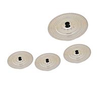 Kosma Set of 4 Piece Stainless Steel Universal Lid Cover with Perforated Steam Outlet - 17,21, 27, 32 cm