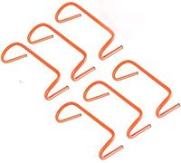 Kosma Set of 6 Agility Hurdles (9 Inch) - Orange Speed Training, Fitness & Football Kit