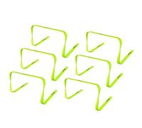 Kosma Set of 6 Flat Agility Hurdles (9 Inch) - Yellow Multi-Sport Speed & Fitness Training Aid