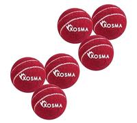 Kosma Tennis Cricket Ball - Pack of 6Pc | Cricket Practice Ball- Red