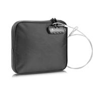 KOSMCCO Beach Locking Bag, 9x7.5 Inch Portable Safe for Phone, Wallet, Keys | Anti-Theft Locking Travel Pouch for Pool, Vacation (Black)