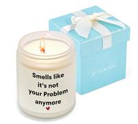 Kosmickiss Leaving Gifts for Colleagues Women Men, Retirement Gifts for Women, Funny Leaving Presents for Colleague, Handmade Lavender Scented Soy Wax Candle, Teacher Work Bestie Leaving Gift