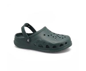 Kosmik Unisex clogs, durable, waterproof, easy to clean, comfortable for indoor and outdoor use, Green, 10 UK