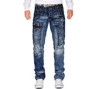 Kosmo Lupo Men's Jeans KM020-bans W32/L32
