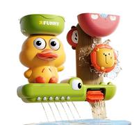 Kosmoflux Duck Bath Toys for Babies 1 2 3 Year Old, Baby Bathtub Toy with Rotating Eyes and Water Spinning, Toddler Bath Toys Sensory Water Play Toys, Bath Time Gifts for Boys and Girls