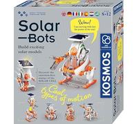 KOSMOS 617417 Solar Bots, Build 8 Solar Models, Kit for Robots, Multilingual Instructions - Robo-Fun for Children from 8-12 Years