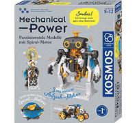 Kosmos 620783 Mechanical Power, Discover Playful Mechanics, Kit with Spiral Motor for Racing Car, Robot and Timer, Experiment Box for Children from 8-12 Years, Colourful