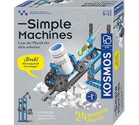 Kosmos 620868 Simple Machines, Mechanics Kit for 24 Models such as Pulley and Crane, Includes Spring Scale, Experiment Box for Children from 8-12 Years, Understand Physics, Mint Toy
