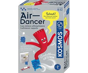 KOSMOS 620882 Air Dancer Kit for Air Dancer with Blower Motor and Propeller, Funny Attempts to Aerodynamics, Experiment Box for Children from 8-12 Years, Understanding Physics, Mint