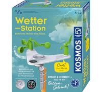 Kosmos 636142 Weather Station, Explore Weather and Climate, with Wind Gauge, Compass and Thermometer, Experiment Box for Children from 8 Years
