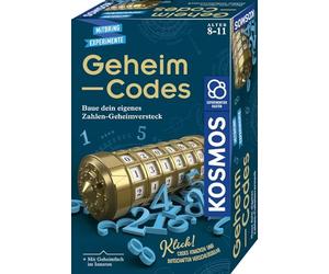 Kosmos 658076 Secret Codes, Build Your Own Number Secret Hideout, Crack Codes, Encrypt Messages and Secrets, Experiment Set for Children from 8-11 Years, Kryptex Gift