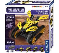 KOSMOS 665142 Engineering Makerspace Off-Road Rovers Multilingual Version (DE, EN, FR, IT, ES, NL) Science Experiment Kit, Experiment Set for Children