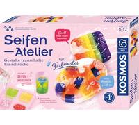 Kosmos 671518 Soap Studio, Create Dreamlike Individual Pieces, Complete Set with Casting Moulds, Tools, Paints, Raw Mass, Experiment Box for Girls and Boys from 8-12 Years for Cosmetics and Chemistry