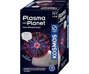 Kosmos 676896 Plasma Planet, 12 cm Plasma Ball with Sound Sensor, Experiment Box for Children from 8 Years on Physics