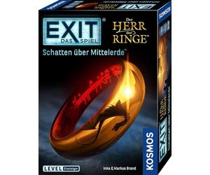 Kosmos 682248 EXIT The Lord of the Rings Shadow Over Middle-earth Level Escape Room Game Exit Game for 1 to 4 Players from 10 Years A Unique Board Game