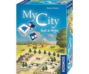 Kosmos 682385 My City Roll & Write, The Popular Urban Building Game as a Dice Game with Game Block and Special Dice, for 1-6 People, Board Game for Adults and Children from 10 Years