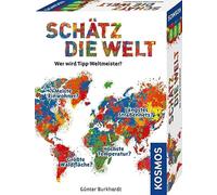 Kosmos 682866 Schätz die Welt, Wer wird Wett-Weltmeister? Geography game about the countries of the earth, from 10 years, for 2-5 people, board game, multicoloured