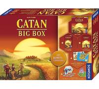 Kosmos 682941 Catan Big Box, 7-Piece Value Box, Starter Set for Catan - The Game, Includes Addition for 5-6 and Expansion with Bonus Scenarios, Settlers of Catan