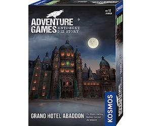 KOSMOS 693190 Adventure Games - Grand Hotel Abaddon Discover the story, cooperative board game, for 1 to 4 players, from 12 years, exciting adventure game (German)