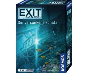 KOSMOS 694050 EXIT® - Das Spiel - Der versunkene Schatz, Level: Einsteiger, Escape Room Spiel, EXIT Game für 1 bis 4 Spieler ab 10 Jahre, ein einmaliges Gesellschaftsspiel