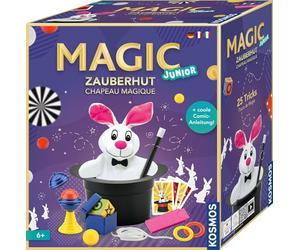 Kosmos 694302 Magic Hat, Simply Learn Magic Tricks and Illusions, Magic Box with Wand and Many Other Utensils, for Children from 6 Years