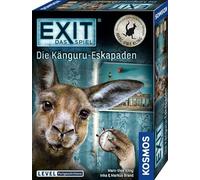 KOSMOS 695071 EXIT® - Das Spiel - Die Känguru-Eskapaden, Level: Fortgeschrittene, mit Marc-Uwe Klings Känguru Chroniken -Geschichten, Escape Room Spiel, EXIT Game für 1- 4 Spieler ab 12 Jahre