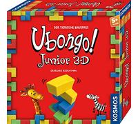 Kosmos Ubongo Junior 3-D: 3D Building Fun, Ages 5+ | Fast-paced tile game from 5 years, children's play, board game, family game, gift for children's birthday party
