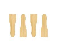 KOSMOSTA Bamboo Raclette Spatula Good for Non-Stick Pans 4pcs/Set