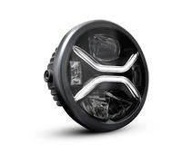 Koso Xenith LED Headlight Front Black Clear