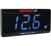 KOSO NORTH AMERICA VOLT METER SUPER SLIM BLUE LIGHT BA024B00