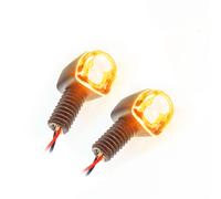 KOSO Universal Motorcycle LED Turn Signal NANO Black Matte E-Certified Pair