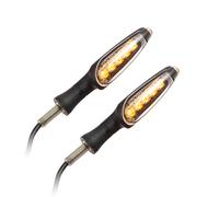 KOSO Universal Motorcycle LED Turn Signal Unlimited, Black Matte E-Approved Pair