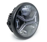 Koso Xenith LED Headlight Front Black Clear