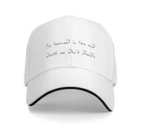 KOSOEII Baseball Cap Lost #2 - Dermot Kennedy Handwritten Lyrics Baseball Cap Horse Hat Fashion Beach Boy Cap Women's