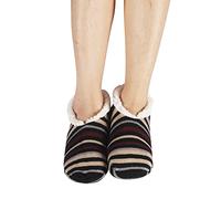 kosopse Microwave Socks Warm Household Socks for Indoor Use Crochet Socks, coffee, One Size