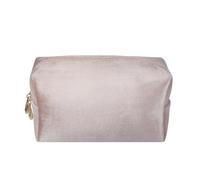 Kososuru Lightweight Velvet Makeup Bag, Elegant Makeup Bag for Women, Portable Cosmetic Bag Makeup Pouch, Small Toiletry Bag for Travel, Pink