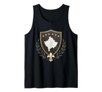 Kosovo Coat of Arms - Kosovo Flag Tank Top