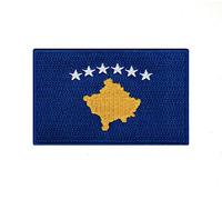 Kosovo National Country Flag Iron Sew on Embroidered Patch