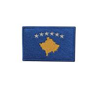 Kosovo National Country Flag Patch Iron On Patch Sew On Embroidery Badge Country Patch