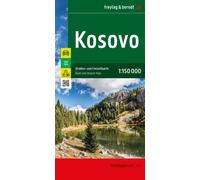 Kosovo, Road and Leisure Map 1:150.000