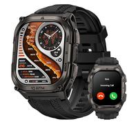 KOSPET Tank M4 Smart Watch for Men, Full Stainless Steel, GPS & Offline Maps, 10ATM Waterproof 45m Freediving, 50-Day Battery, Bluetooth Calls, 24/7 Heart Rate and Sleep Monitor, for Android & iOS