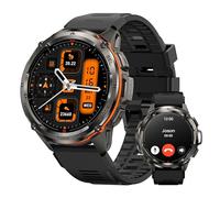 KOSPET Tank T3 Ultra GPS Smart Watch for Men, 60 Days Battery, 1.43" AMOLED Rugged Full Metal Body Military Smartwatch, 5 ATM Waterproof, Heart Rate/Sleep Monitor, Android iOS (Silicone Strap)
