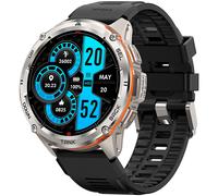 Kospet Tank T3 Ultra Silver 14000014000 - Man - 48 mm - Smartwatch - Quartz with charger - Gorilla Glass Black 22 mm