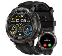 KOSPET TANK T4 GPS Smart Watch for Men, Offline Maps and Walkie Talkies | Rugged Stainless Steel Body, Bluetooth Call, Heart Rate/Sleep Monitor, 10ATM Waterproof, 50-Day Battery Life, Android and iOS
