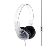 Koss CL5i Clear Transparent On-Ear Headphones, in-Line Microphone and Remote, Retro Style, 3.5mm Plug